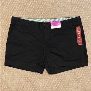 NWT Black Merona 3” Chino Shorts, Size 10